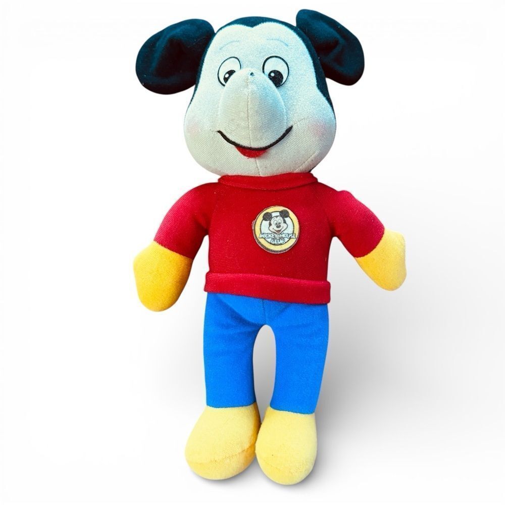 Vintage 1970s Disney Mickey Mouse Club Plush by the Knickerbocker Toy Company